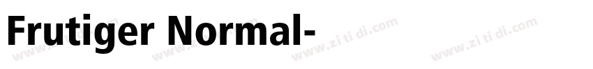 Frutiger Normal字体转换